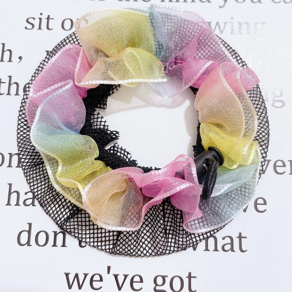 Lace Head Bands Ballet Hair Net Adjustable Girl Bun Cover Snood Sweet Elastic Hair Net Children