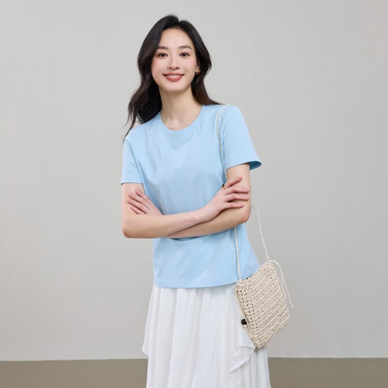 ESE-Y Women's Pure Cotton Short Sleeve T-Shirt
