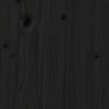 Solid Wood Bed Black 75 x 190 cm