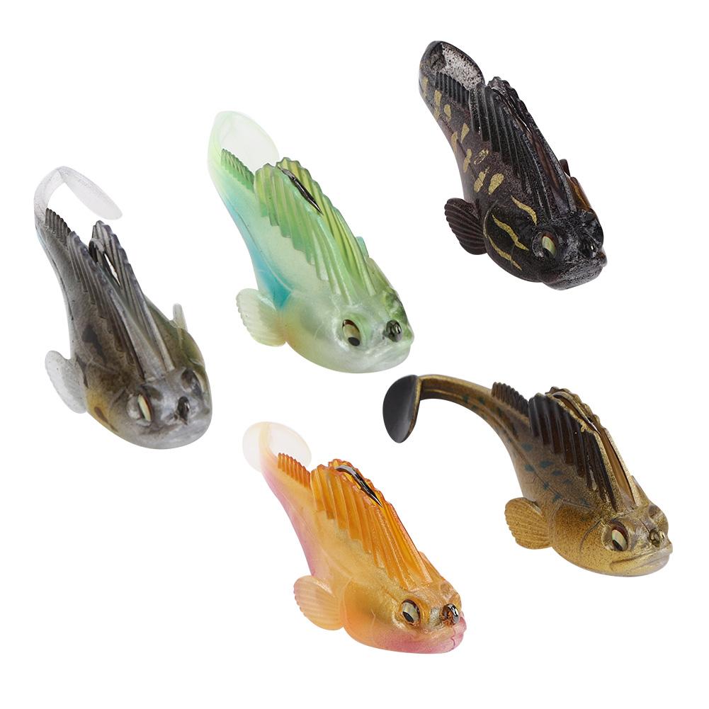 

ПВХ Искусственная Имитация Мягкая Приманка в Форме Рыбы Крючок Рыболовные Снасти для Моря Пресной Воды