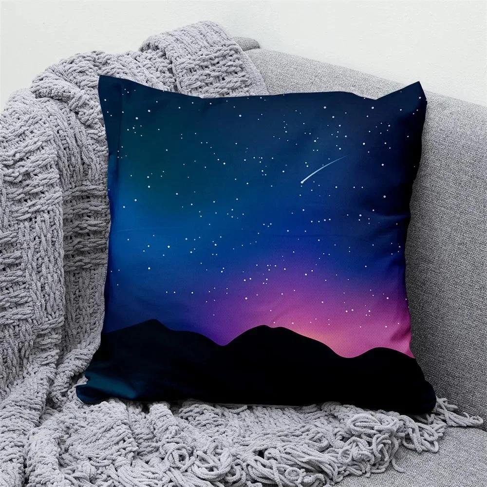 

Пейзаж на закате Чехол для подушки дивана-кровати для гостиной Домашний декор Наволочка Небо Наволочка 66x66cm