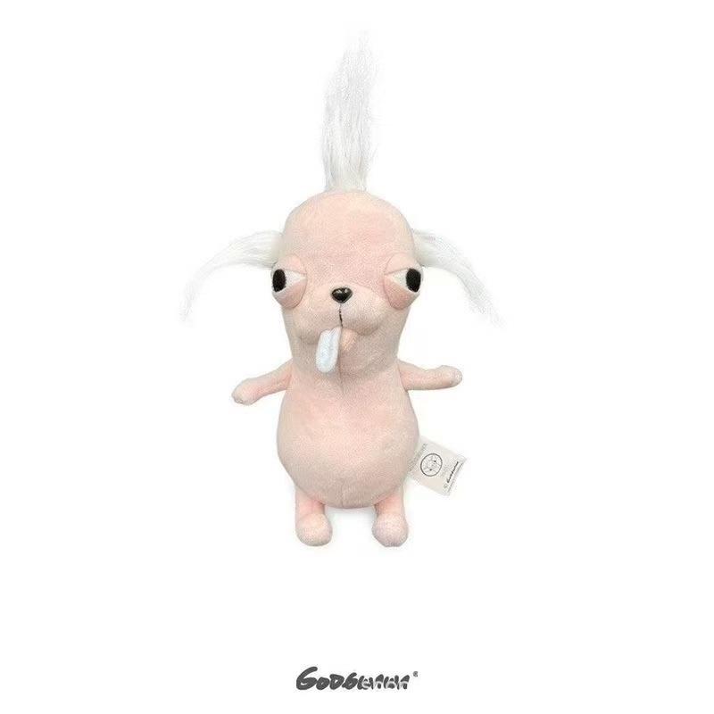 Figurki pluszowe chihuahua, urocze i brzydkie lalki, kreatywne figurki, zabawne wisiorki z bawełnianych lalek