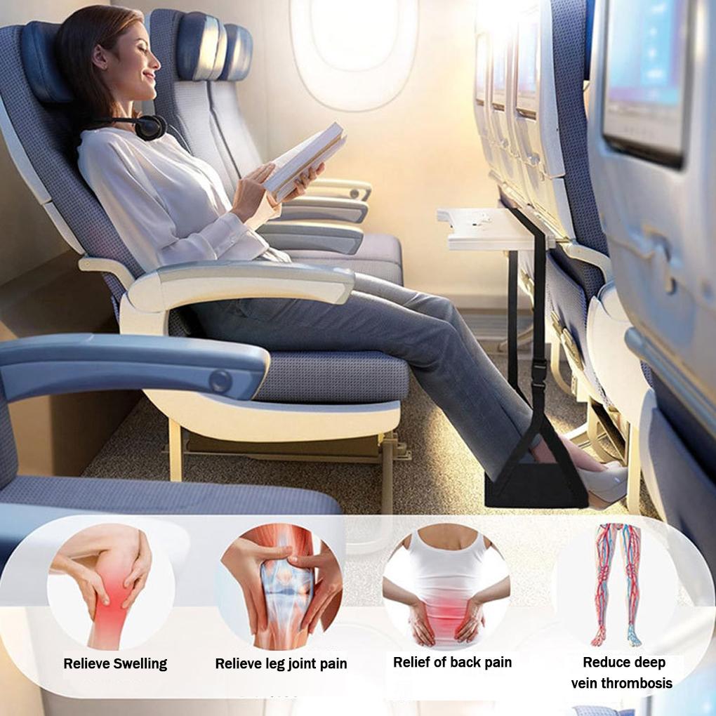 Portable Hanging Foot Hammock Plane Essentials For Long Haul Flights Under Desk Foot Rest
