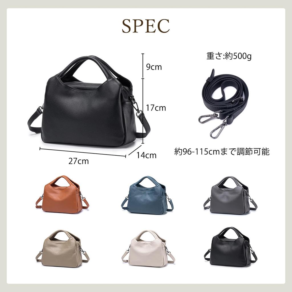 Premium Genuine Leather Shoulder Bag with 3 Large Easy to or Popular for Commuting [imeetu] Women's 3-Way Handbag, Compartments, Capacity, Use,