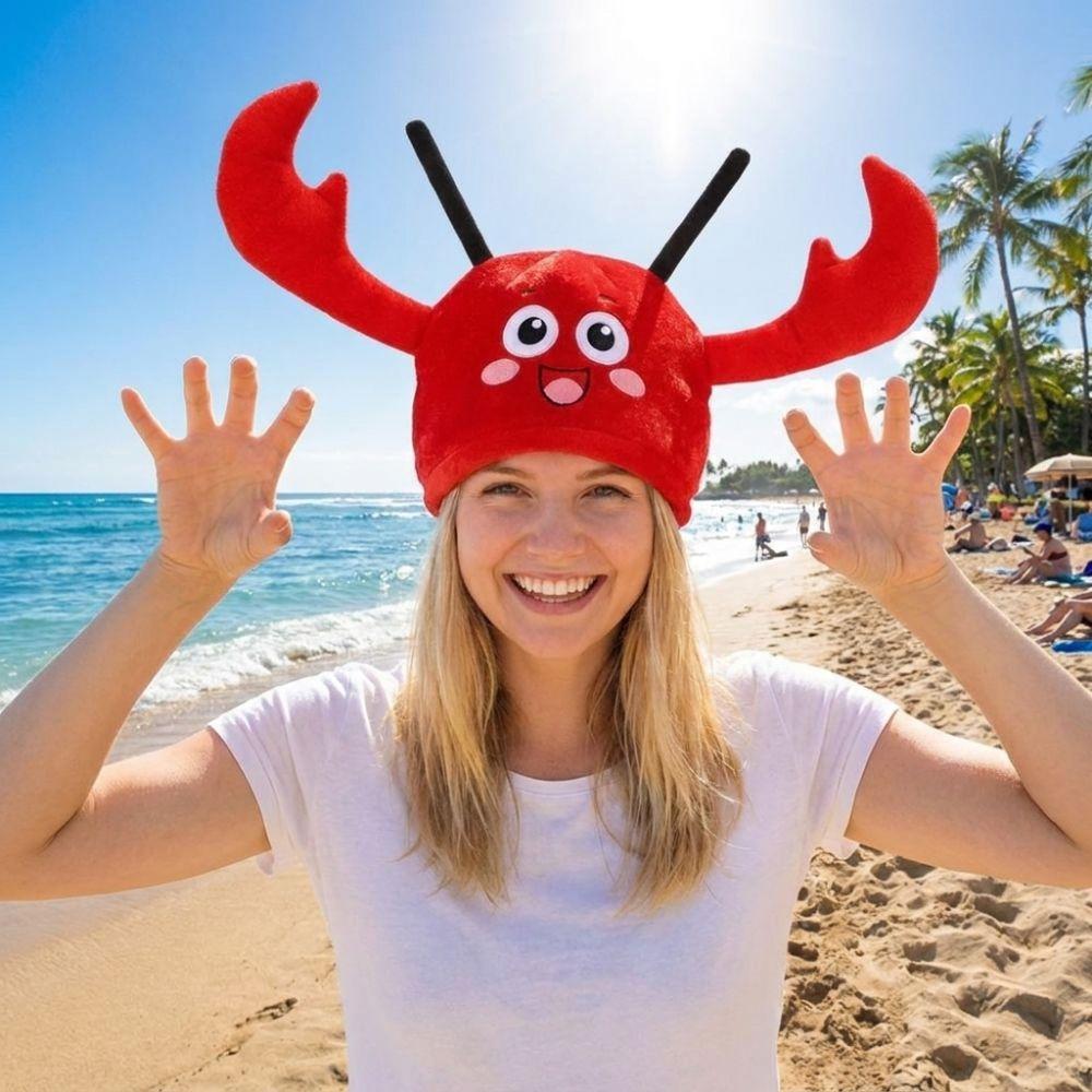 Funny Look Lobster Costume Hat Big Claw Lobster Headgear Stage Performance