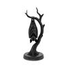 Bat On Dead Branch Figurine,3D Printe Gothic Sculpture For Halloween Party Decor,Spooky Ornament For Desk Bookshelf Display Gift