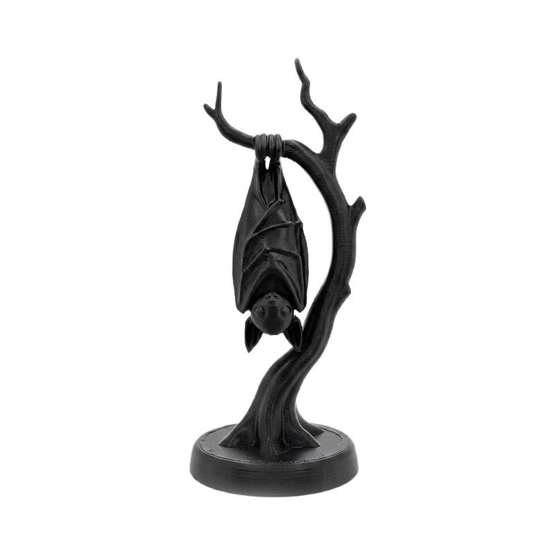 Bat On Dead Branch Figurine,3D Printe Gothic Sculpture For Halloween Party Decor,Spooky Ornament For Desk Bookshelf Display Gift