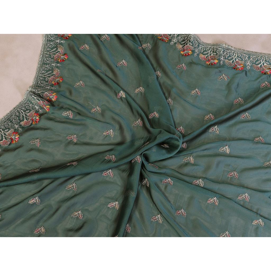 Elegant Party Wear Rangoli Silk Saree