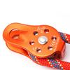 26KN Aluminium Alloy Heavy Duty Single Swivel Rope Pulley Block for 12mm Rope Climbing