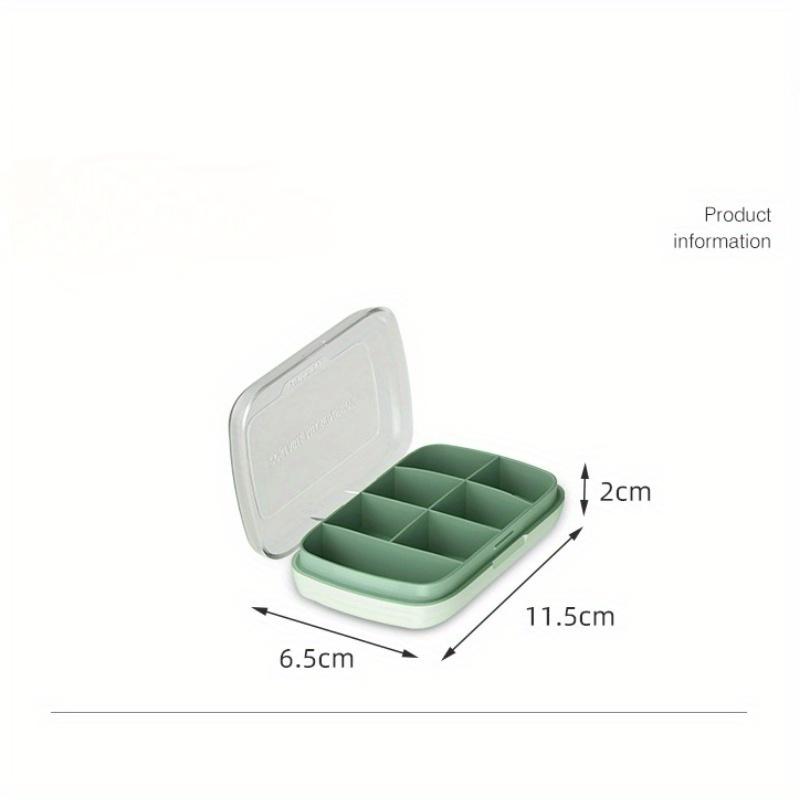 Transparent and visible matte cover medicine box, portable, seven compartment, large capacity medicine storage box