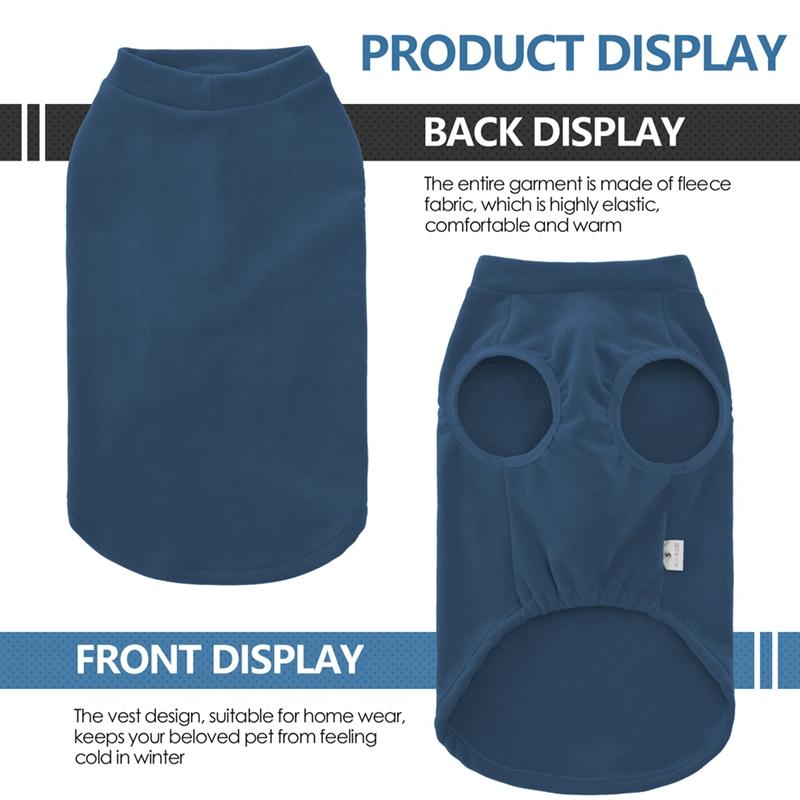 Winter Dog Fleece Sweatshirt Warm and Comfortable Loungewear Dog Indoor Clothes