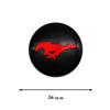 BAYX7 56mm Car Wheel Center Hub Stickers Center Caps Decal Tire Rim Sticker Decoration For Ford Mustang Fiesta Mondeo Fusion Kuga