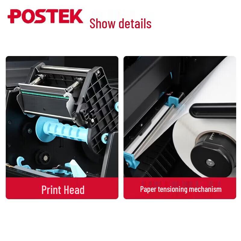 POSTEK GX300s Industrial Thermal Transfer Barcode Label Printer CN plug (adapter included)