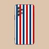 Red Blue Stripe Mobile Phone Case for Samsung Galaxy M55 54 42 35 34 33 32 23 22 15 14 13 12 F55 5G Colorful Cover Luxury Pretty