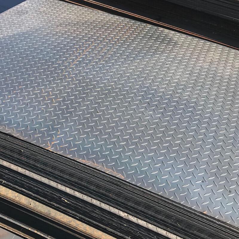 Anti-slip Laser Cut Black Pattern Steel Tread Plate