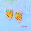 20Pcs Kawaii Cute Mixed fruit popsicle Flat back Resin Cabochons Scrapbooking DIY Jewelry Craft Decoration Accessories D67