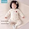 Youqi Children's Long-Sleeved Pajama Set - Soft, Warm Autumn Underwear for Kids