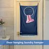 Durable Foldable Laundry Basket Wall Mounted Dirty Clothes Organizer Large Capacity Storage Bag Home Organization Tool