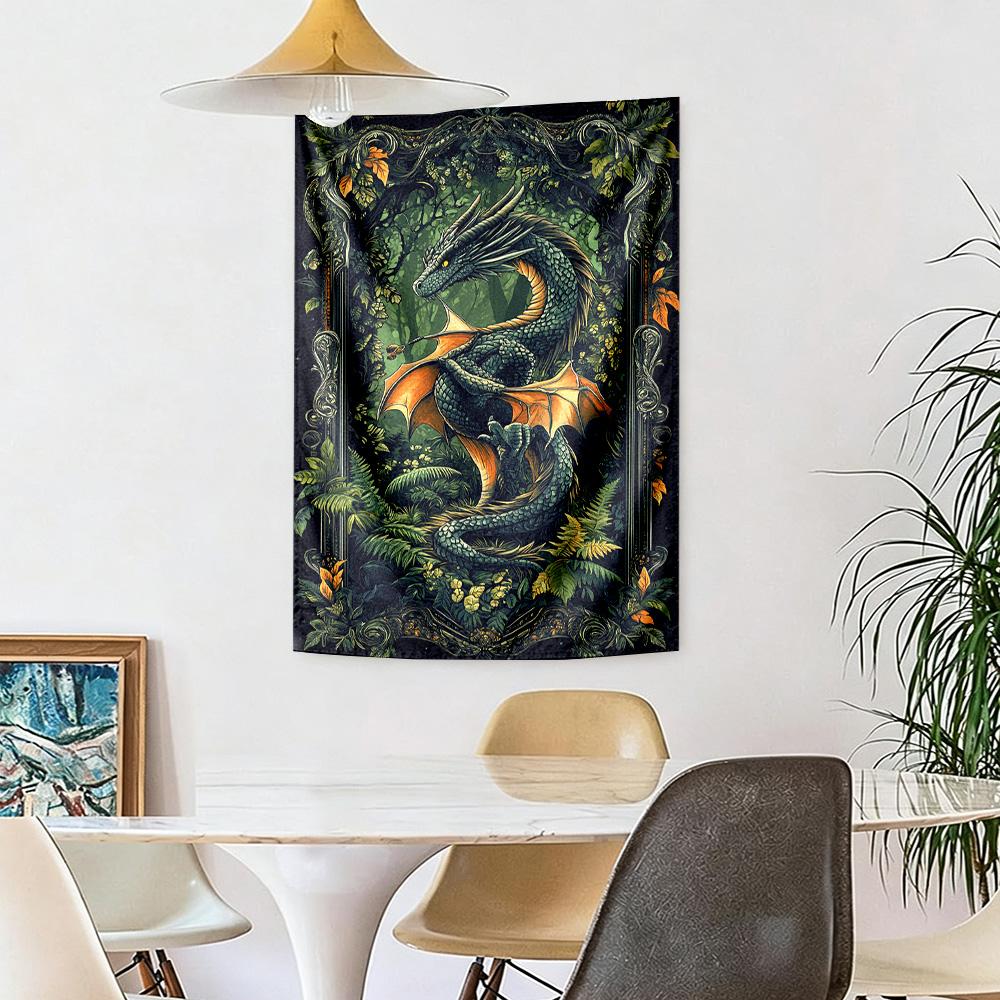 Dragon Wall Decor Tapestry Art For Pet Memorial Birthdaywedding Party Backdrop Family Gift