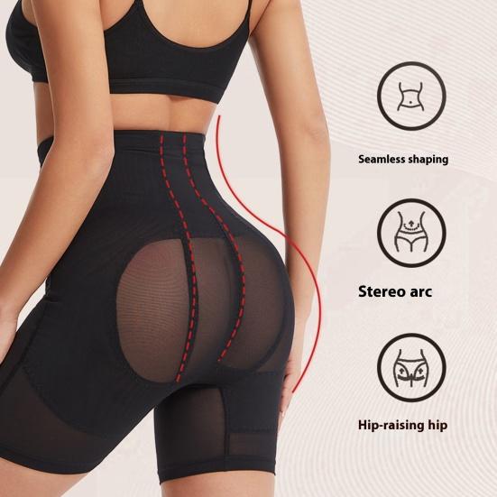 Kvinner Høy midje Formende shorts Magekontroll Rumpehever Gjenoppretting etter fødsel Stretch Shapewear Sømløse truser Undertøy