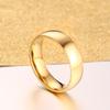 Xiaomi Vnox Classic Wedding Rings for Women Men 6mm Gold Color Stainless Steel Couple Rings Simple Plain Bands Anniversary Gift