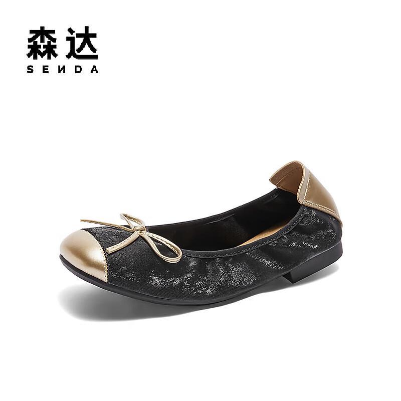 SENDA Women s Fashion Flat Ballet Flats 37