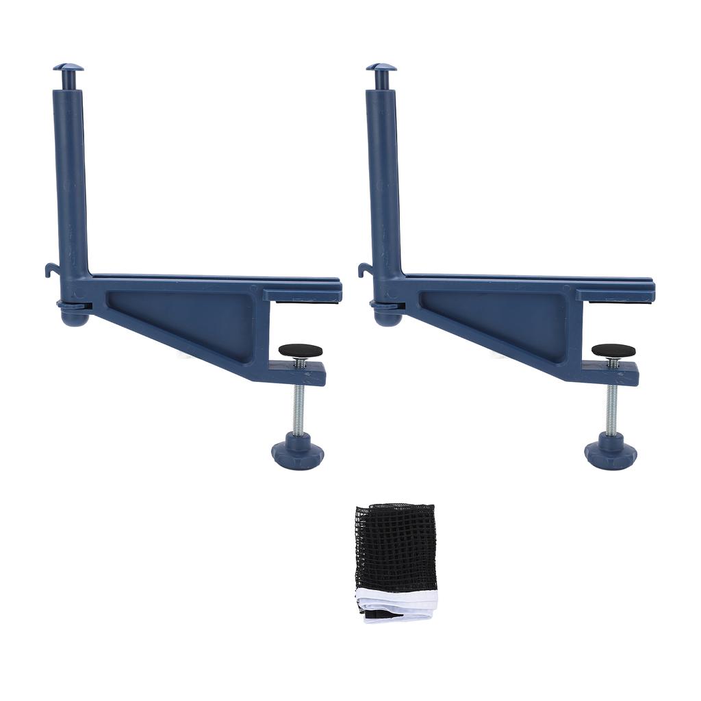 Professional Portable Table Tennis Net with Adjustable Clamp Post Set Screw FixationBlue
