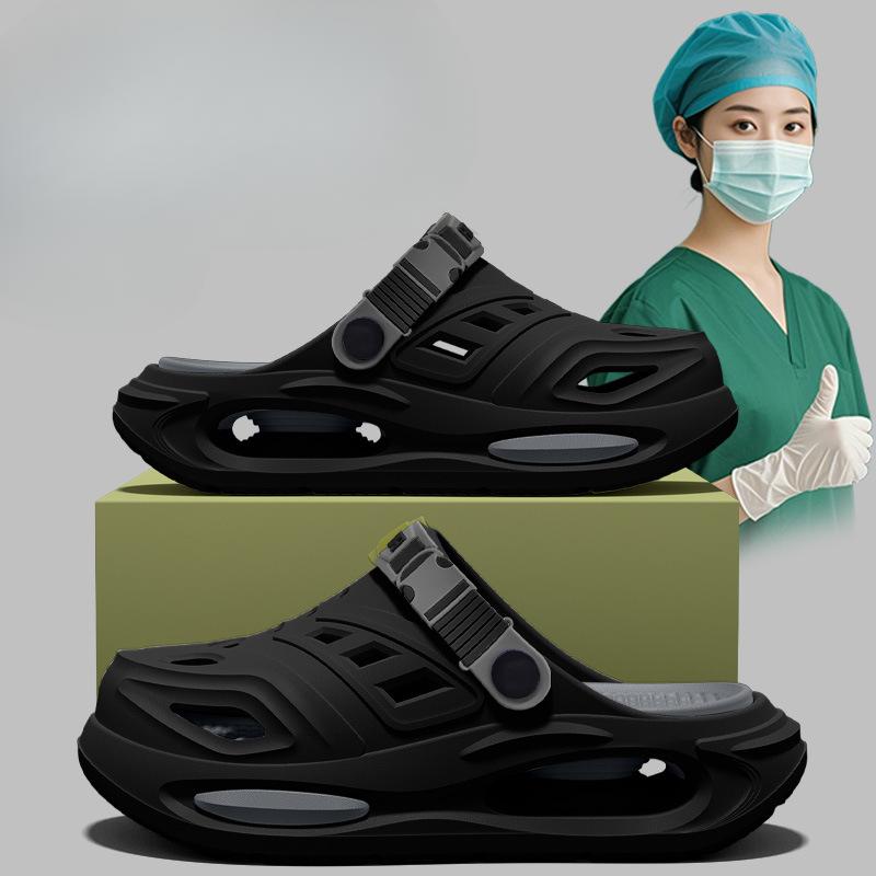 OP-Schuhe, Crocs, Rutschfeste und geruchshemmende Oberbekleidung für Krankenschwestern, Strand-Zehensandalen