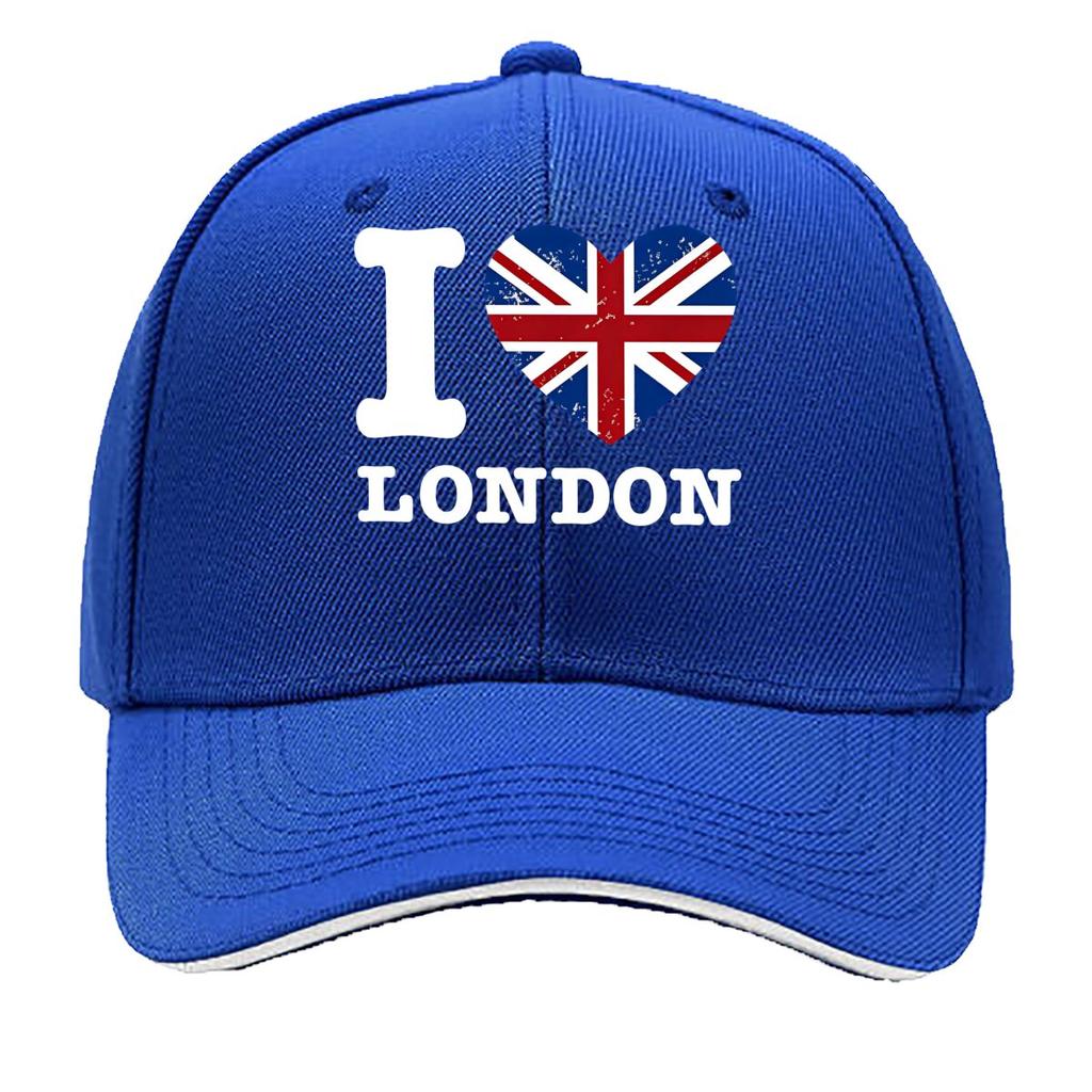 Featuring I Love London Suitable for Women And Unisex Designed for Casual Outdoor Use Lightweight Sandwich Baseball Cap