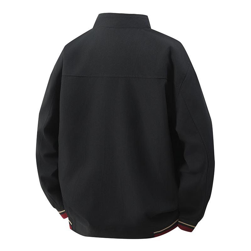 Double-Sided Plus Size Men's Casual Stand Collar Jacket