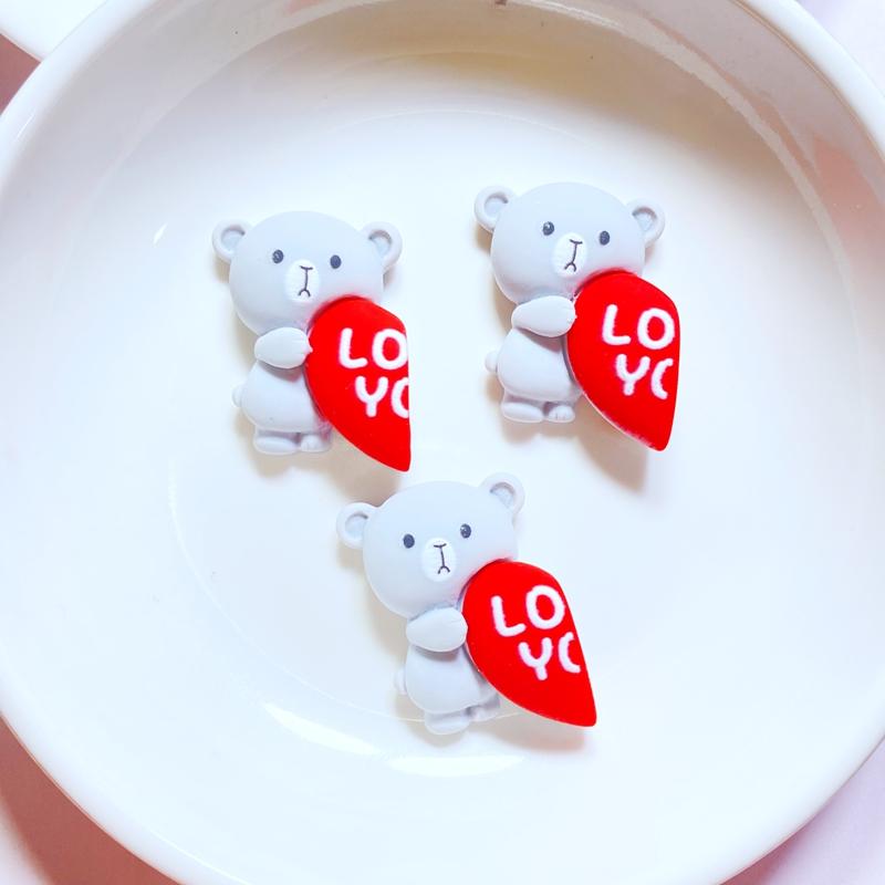 

10Pcs New Cute Mini Bear /Rabbit /Cloud Flat Back Resin Cabochons Scrapbooking DIY Jewelry Craft Decoration Accessories