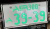 AIR LED Illuminated License Plate Frames, Chrome, Set of 2