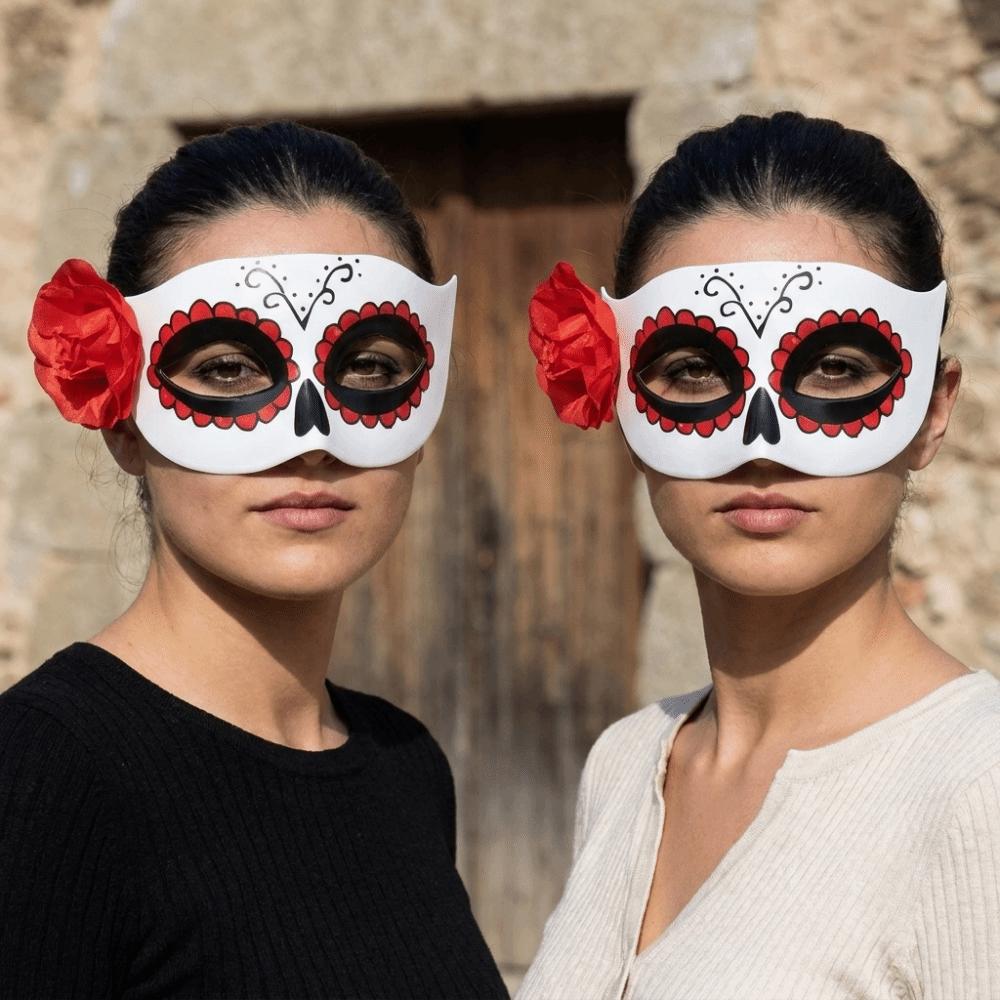 Flower Glitter Mask Plastic Venice Mask Creative Halloween Masks  Prom Party Supplies