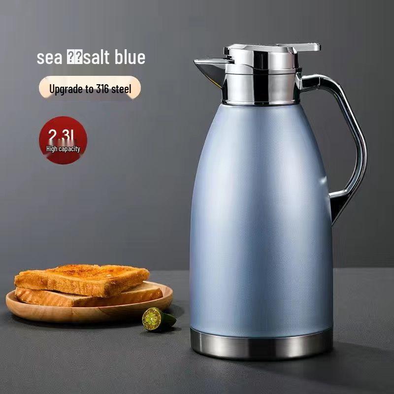 Large Capacity Stainless Steel Thermos Kettle for Home, Restaurant, Hotel, or Tea House