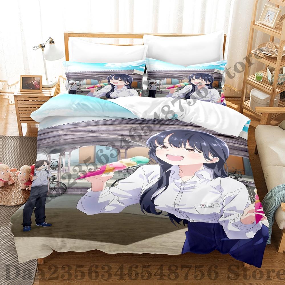 The Dangers In My Heart Ana Yamada Bettwäsche-Set Einzelbett Doppelbett Full Queen King-Size Maße Maße Bettwäsche-Set Erwachsene Menschen Schlafzimmer Bettbezug-Sets