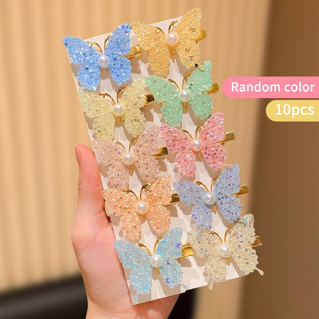 10pcs Butterfly Hair Clips for Girls Perfect Gift Ideal for School Outdoor Play Cute Hair Accessories for Kids