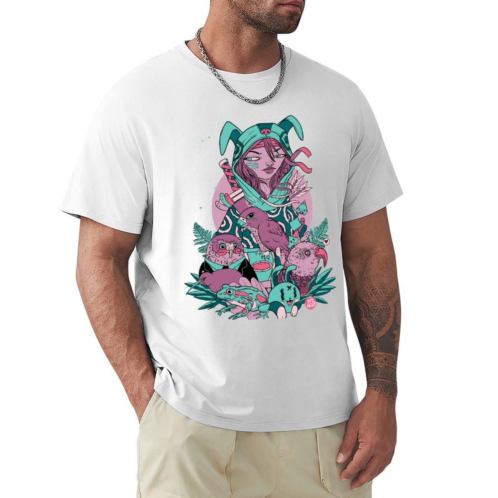 Jungle Spirit TShirt sweat gifts for boyfriend basketball graphic tees designer shirts fruit of the loom mens t shirts S