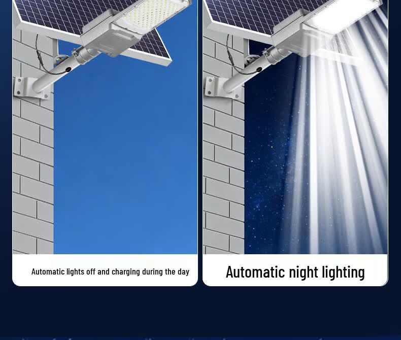 Waterproof Outdoor LED Solar Street Light - Split Design for Outdoor Lighting Projects
