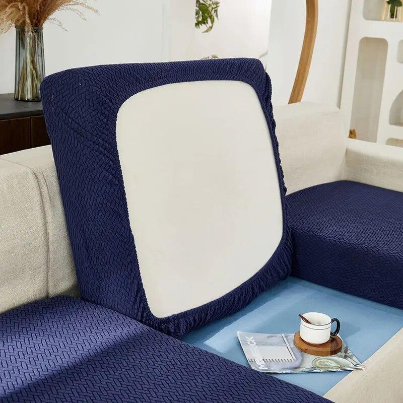 Thick Jacquard Sofa Seat Cushion Cover Funiture Protector Stretch Couch Covers for Sofas Anti-dust Removable Slipcover Pets Kids