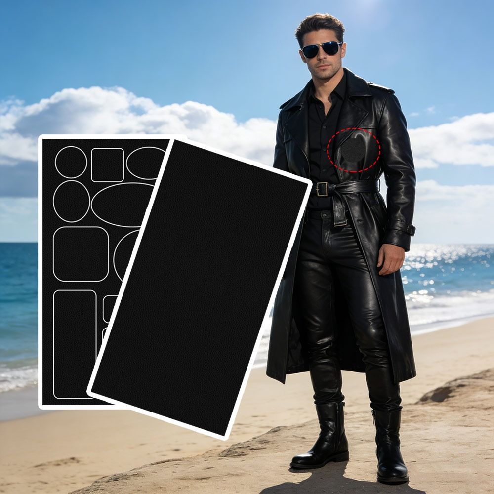 1/5Pcs Apparel Applique Leather Repair Patch Leather Hole Repair Patch Clothes Jackets Hole Repair