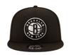 New Era Brooklyn Nets 2020 Official Team Color 9FIFTY Adjustable Snapback Hat Black One Size [LOVSAK] Cap, Black,