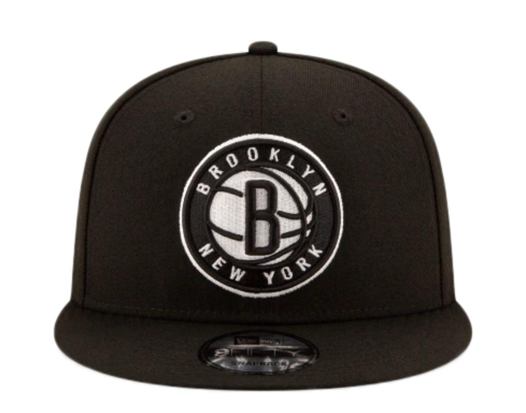 New Era Brooklyn Nets 2020 Official Team Color 9FIFTY Adjustable Snapback Hat Black One Size [LOVSAK] Cap, Black,