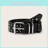 Color Fashionable Solid Star And Rivet Decor Women Casual Belt For Use Daily