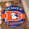 Denver Broncos Logo Round Mat, Anti-slip Circle Carpet Chair Rug For livingroom,Bedroom, Doormat Home Decor Gift Christmas Gifts