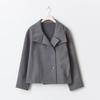 2025 Autumn Jackets Women Casual Loose Stand Neck Long Sleeve Single Breast Short Jacket Fashion Solid Lady Warm Outwear