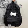 Schoolbag Japanese Schoolbag Female College Student Simple Polka Dot Flash Cute Girl Backpack Large Capacity Girl Schoolbag