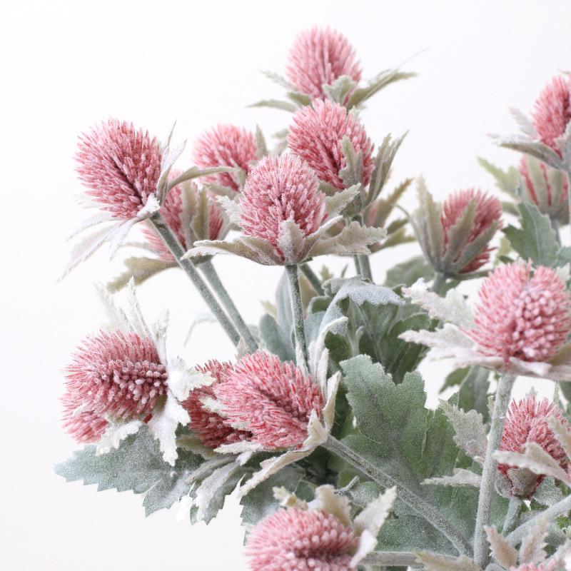 Simulation flower 6 heads celery simulation green plant home wedding soft decoration green plant flocking decoration