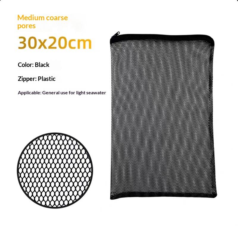 Aquarium Filter Net Bags Reusable Fine Filter Media Bags With Zipper For Aquarium Filtration Bio Ball Carbon Isolation Storage