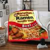 Maruchan Beef Ramen Noodle Soup With 0G Trans Fat Cozy Customizable Blanket Personalized Name Soft Cozy For Sofa Couch Office Bed Picnics Four Seasons