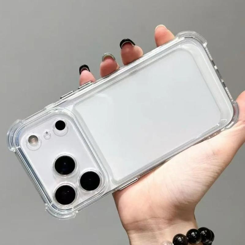 Luxury Shockproof Transparent Phone Case For iPhone 17 Pro 16 15 14 13 12 11 17 Pro Max Plus Air Clear Soft Bumper Cases Cover